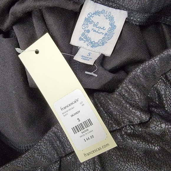 BLUE Rain Francesca's Faux Leather Crack print - Picture 11 of 12